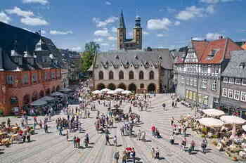 Marktplatz i Goslar, Harzen Marktplatz i Goslar, Harzen